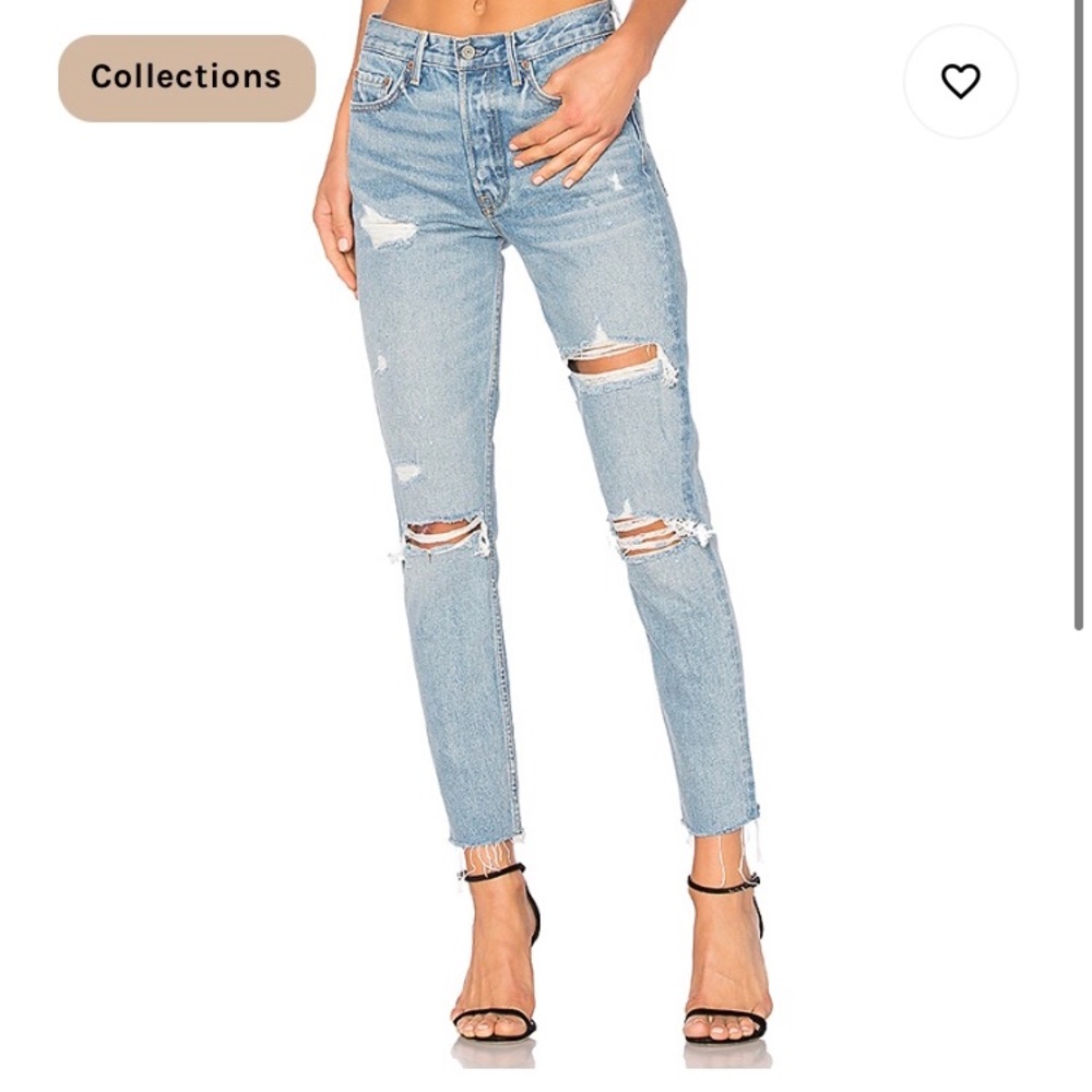 GRLFRND Karolina Distressed Jeans